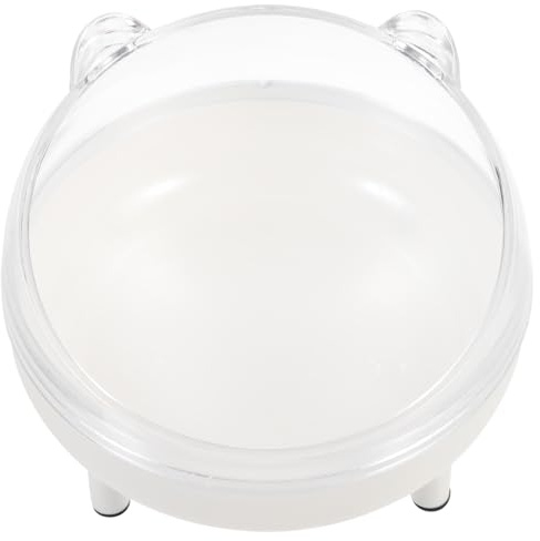 HOMSFOU Bain de Sable pour Hamster en Plastique Léger et Surface Lisse, Accessoire Pratique pour Cage à Chinchilla, pour Animalerie ou Usage Domestique, Couleur Blanc