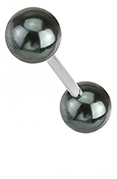 Piercingfaktor Piercing Brust Nippel Intimpiercing Perlen Perlmutt Design/Anthrazit