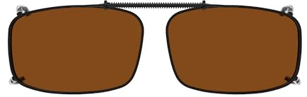 Eyekepper Marco Metal Lente Polarizada Clip On Gafas de sol Lente Marrón