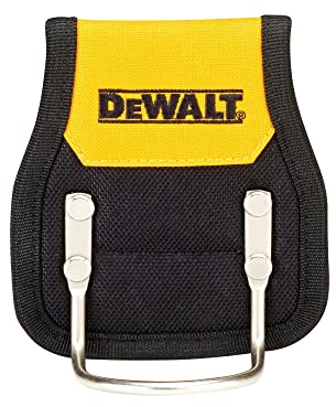 Heavy-duty hammer loop with rustproof metal cradle, 1200D ballistic polyester, reinforced rivets, and flexible belt slot. Fits most hammers and DeWalt tool belts.