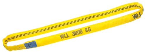 Dönges Élingue ronde EN 1492-2, 4 t, longueur utile 4 m, gris RS 19 (bande de levage, boucles circulaires)