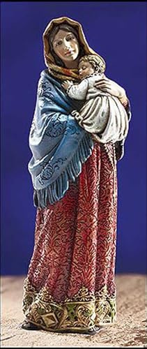 Avalon Gallery Ave Maria Collection Figur handbemalte katholische Harzstatue, 19 cm, Madonna der Straßen Figur