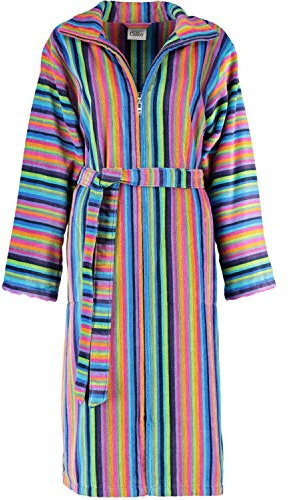 Cawö Damen Bademantel mit Reißverschluss 1456 Fb. 14 - multicolor Größe 40
