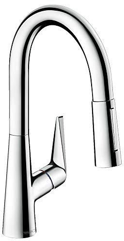 hansgrohe Talis S Einhebel-Küchenarmatur, Komfort-Höhe 160 mm, mit Ausziehbrause, Chrom