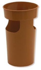 Regenschirmständer aus Kunststoff braun