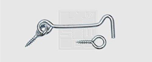 SWG - Gancho para tormenta con ojal, 160 mm, acero galvanizado, 2 unidades