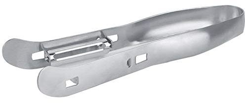 Pelador de espárragos, MAGT 1Pc Acero inoxidable Espárragos multifuncional Removedor de verduras Pelador de verduras de metal Cuchillo para pelar zanahorias