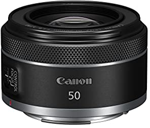 Canon RF 50mm F1.8 STM Objektiv | Kompakt und leicht, hohe Lichtstärke von 1:1,8, kompatibel mit Allen Canon Kameras der EOS R Serie Schwarz