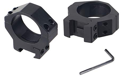 FOCUHUNTER Anelli di montaggio tattici 34mm Anelli di portata a basso profilo adatti per accessori per sport all'aria aperta su guida Picatinny da 20 mm