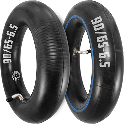 MOOVMOOV 2X E-Scooter Schlauch 90/65-6.5 (11 Zoll) - Abgewinkeltes Ventil 90/90 - Kompatibel mit 90/65-6.5 Off-Road Luftreifen, Slick en Road - Universell mit Premium Qualität für Elektroroller