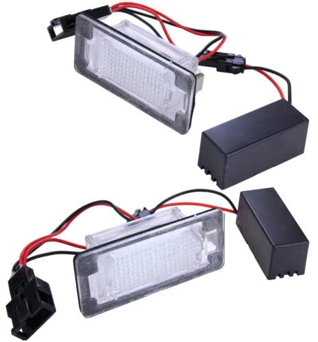Modifycar LED-Kennzeichenbeleuchtung für VW | Golf VI + VII | Variant + Golf Plus | ab 2009 Canbus SMD Deckenleuchte Nummernschildbeleuchtung weiß