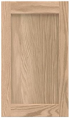ONESTOCK 17.75W x 29H Unfinished Oak Kitchen Cabinet Door Replacement, Shaker Style