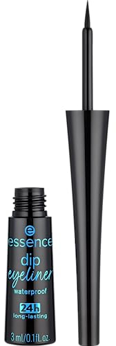 Essence Cosmetics eyeliner dip waterproof durata 24h, lunga durata, definizione, ultra pigmentato, colore intenso, 3 ml