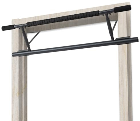 SPORTINATOR® Klimmzugstange für jeden Standard Türrahmen, Maße 100 x 27 x 34 cm, mit gepolsterten Griffen, faltbares Design, optimal für dein Home-Gym