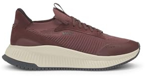 BOSS TTNM Evo Slon TTNM Evo sneakers för män med nätöverdel, Mörk röd, 44 EU