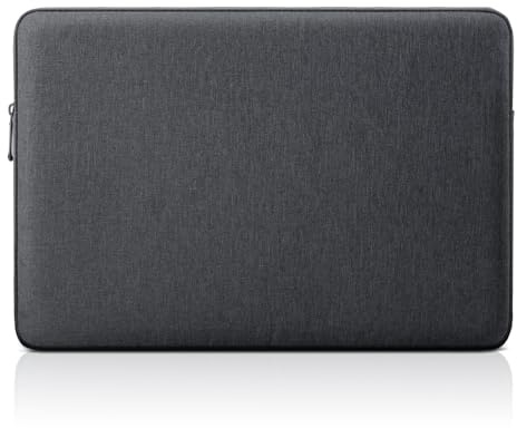 jooeer 15,6 Pulgadas Funda Ordenador Portátil Compatible con 15,6 Notebook Chromebook, Bolsa PC de Poliéster Impermeable Protector Acolchada, Gris Oscuro