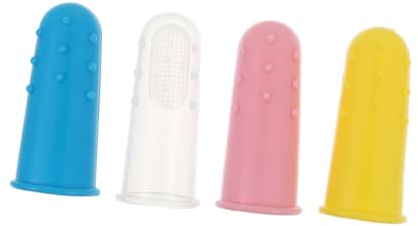 Beaupretty 12stücke Silikon Fingerzahnbürsten Für Junge Mädchen Sanfte Zahnreinigung Und Mundpflege Für Neugeborene -freies Flexibles Material Für Gesunde Zähne Und Zahnfleischpflege