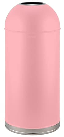 Suuim Bote de Basura para Exteriores Bote de Basura Grande Bote de Basura de Acero Inoxidable para Exteriores con Cubo Interior extraíble, Contenedor de Basura Comercial con Tapa Abierta, 48L/
