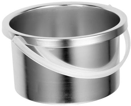FRCOLOR Wax Melting Pot for Hair Removal 500ml Metal Container Silicone Handle Replacement Pan Suitable for Salon and Home Waxing