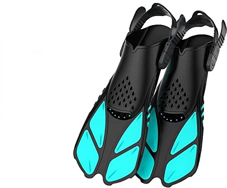 Einstellbare Schwimmflossen, Flossen Schnorchelflossen Schnorcheln Tauchen Professionelle Tauchflossen for Erwachsene Pool Geschenk Trainingsflossen(Green,ML XL)