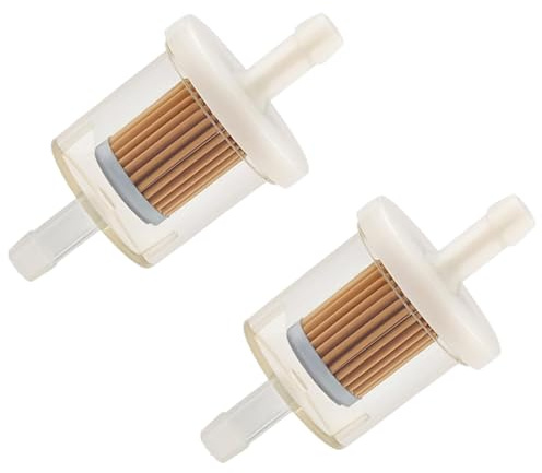 2PCS Inline Fuel Filter compatible with Briggs Stratton 691035, 40 Micron 1/4 Diesel Petrol Fuel Filter Fit 6mm 8mm Pipes