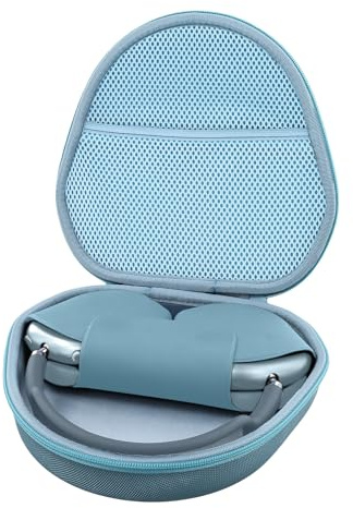 Khanka Hard Case for Apple AirPods Max 2/AirPods Max Over-Ear Headphones | Compatible with Apple AirPods Max 2/AirPods Max Wireless Over-Ear Headphones;Hard Case for Storage,Light Blue,Case Only