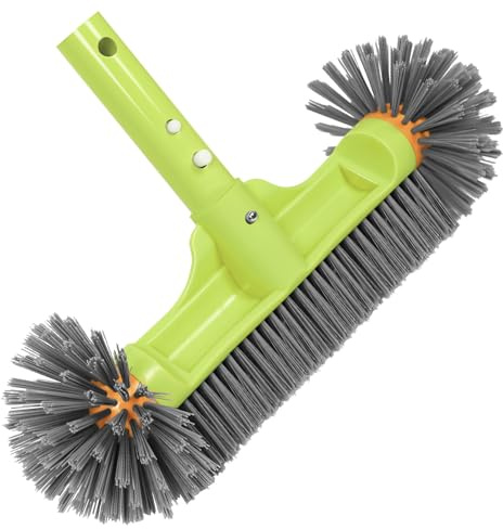 13″ Poolbürste für Folienpool, 33cm Pool Bürste Pool Reinigung, Poolbesen mit Halbkugelförmigen, EZ-Clip Pool Reinigungsbürste, Poolbürsten für Poolwand, Poolbürsten Nicht mit Teleskopstange
