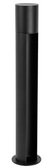 EDO Pollare AIDEN 55 cm Svart - Utomhuslampa med GU10 Fäste i Aluminium - IP44 Trädgårdslampa för Terrass, Balkong, Infart - Modern Väglampa för Utomhusbruk