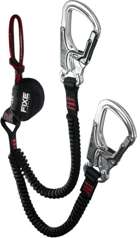 FIXE - Vía Ferrata Ferratum Cinchless, Sistema Patentado sin Estrangular Arnés, Diseño Compacto y Ligero, Brazos Extensibles PES, Mosquetones Doble Cierre, EN958:2024