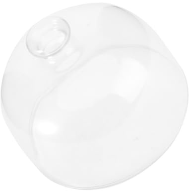 Sewroro Glass Cake Dome Cover, Dust-Proof Clear Protective Cover for Cake Display, Glass Cloche
