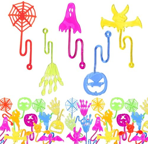 YCICHE 25x Klatschhand Kinder Mitgebsel, Bunte Glibber Klatsch, Glibberhand Mitgebsel, Halloween Mitbringsel Give aways, Jungen & Mädchen für Kindergeburtstag, Halloween Party Geschenke