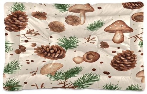 Waassud Tannenzapfen, dick, rutschfest, kaufest, Haustierbett für Hunde und Katzen, weich, waschbar, Hundehütte, Kistenunterlage für Boden, Sofa, Auto, 91,4 x 61 cm