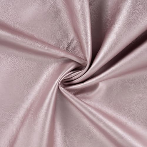 Weiches Vintage Kunstleder - Meterware – 6 Farben – 450 g/m² – ideal für Taschen, Kleidung, Jacken, Hosen – ab 50 cm (old pink)