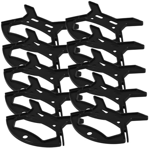 Kabeltrommel Organizer 10 Stück Schwarz Kunststoff für Kabelverwaltung | Kabelordnung, Kleine Spule für Kabel, Effizienter Wickel für Büro und Zuhause