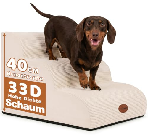 Hundetreppe für Kleine, ältere & Verletzte Hunde und Katzen, Haustiertreppe
