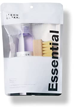 Jason Markk Essential Kit, Schuhreiniger, Pflege für Sportschuhe, 2-Teiliges Set, Tiefenreinigungslösung & Durables Bürste, Ideal für Schuhe, Vollnarbenleder, Gummi und mehr, 4oz