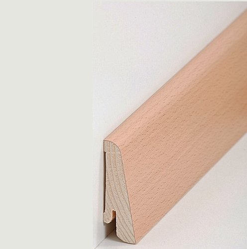 50 Meter Südbrock Fußleisten/Sockelleisten Aachen - Buche lackiert (Echtholzfurnier - 20.58.2)