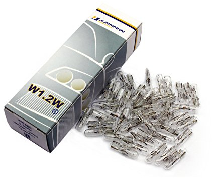 INION 10 Stück-Set KFZ Beleuchtung PROFIWARE Glassockel Lampe Halogen 12V Autolampen (10x W1.2W(T5))