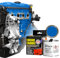 2 x E-TECH - BLUE Heat Resistant Engine Enamel Paint 250ml Brush On High Temp