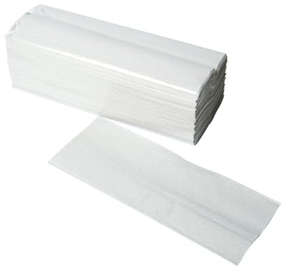 Medicalcorner24 Papierhandtücher für Spender, Papiertücher Falthandtücher grau, 1-lagig, 25 x 33cm, 4000 Stück