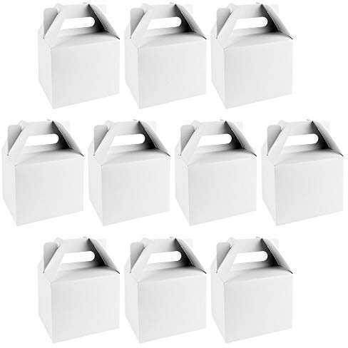 Ideen mit Herz Geschenkboxen | Design 1 | 11 cm x 9 cm x 14 cm | 250 g/m² | weiß | 10 Stück