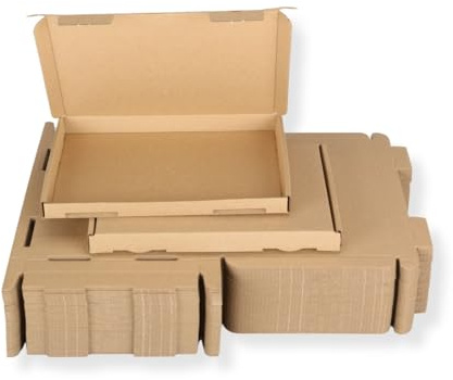 50 St. Großbriefkarton 230 x 160 x 20 mm DIN A5 braun Warenpost, Faltkarton, Warensendungskarton, Maxibrief