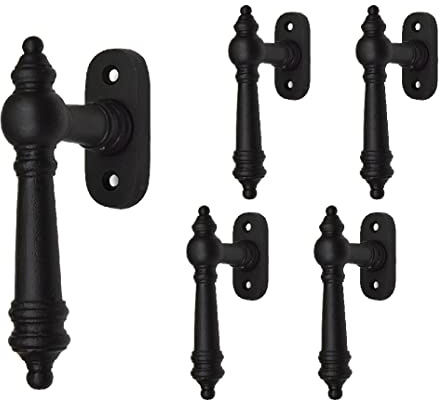 Großer Fenstergriff 5er Pack im Gründerzeit-Stil aus Gusseisen, Modell 1900 - handgefertigt nach historischem Vorbild
