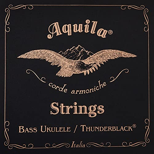Aquila 140U - Thunderblack Series, Bass Ukulele/U-Bass String Set - 4-String