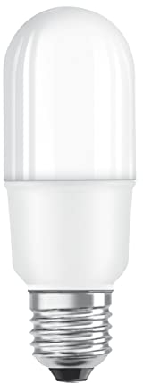 OSRAM LED Lampe mit E27 Sockel, Warmweiss (2700K), Stabform, 10W, Ersatz für 75W-Glühbirne, matt, LED STAR STICK, 6er-Pack, Warmweiß