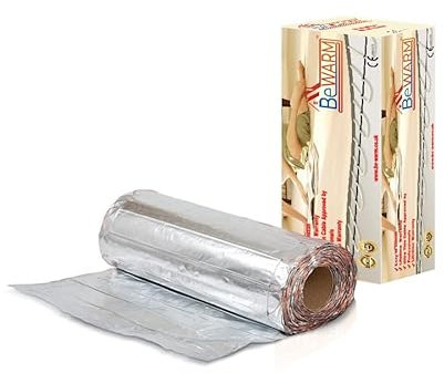 BeWarm Electric Underfloor Heating Mat Kit for Laminate or Wood Flooring, 1m2