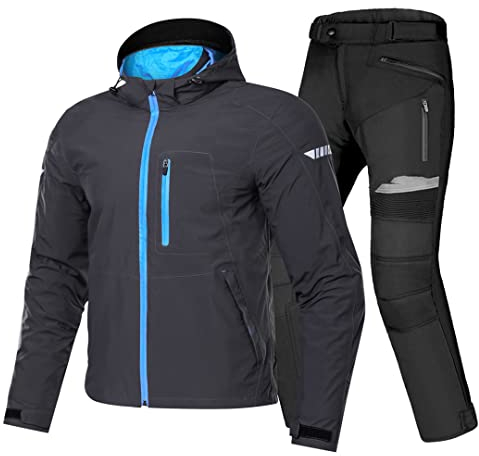 Hcclijo Motorrad Reitjacke Anzug Motocross Jacke Atmungsaktiv Wasserdicht Motorrad Schutz
