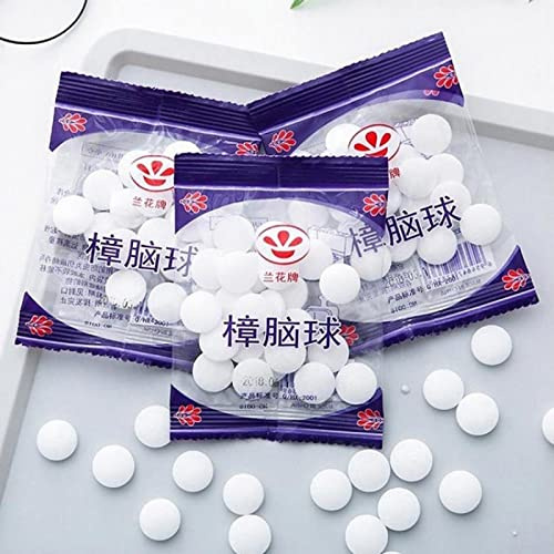 Prevenir Mites, Bola de Polillas Vintage, Bola Anti Insectos, 60 Piezas Bola Natural Anti Mites, Molde de Armario y Perfume Desodorante de Inodoro Antiinsectos, Cuidado Hortícola