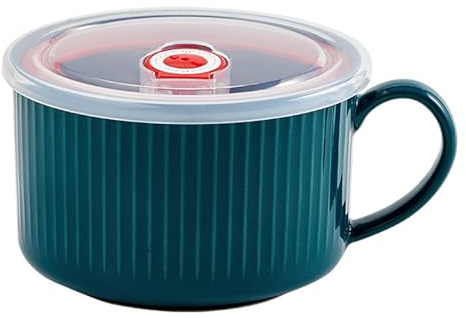 Taza de Café Grande,Taza de Café y Cereales,Taza de Cerámica 700 ml,Taza Desayuno,Grandes Cuencos de Cereales con Asa, Taza de Sopa,Ramen, Ensalada,Taza de Leche de Porcelana