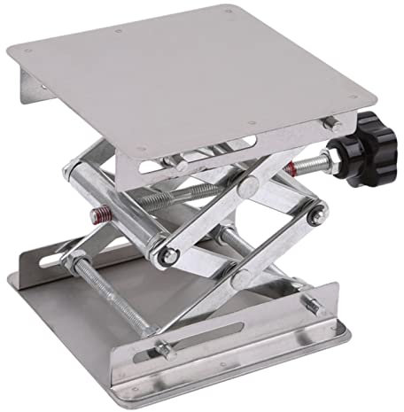BGNERY Lab 100 x 100 mm Edelstahl-Hebebühne Labor-Hebebühne Ständer Rack Heber Tisch